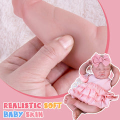 Aori Reborn Doll hair and blush create natural baby-like charm