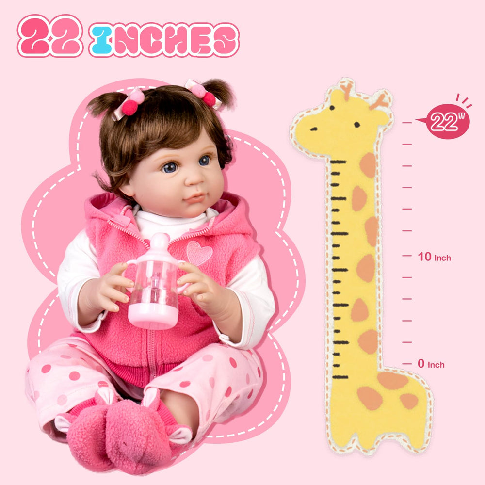Aori Reborn Doll includes a magnetic pacifier for authentic moments of interaction.