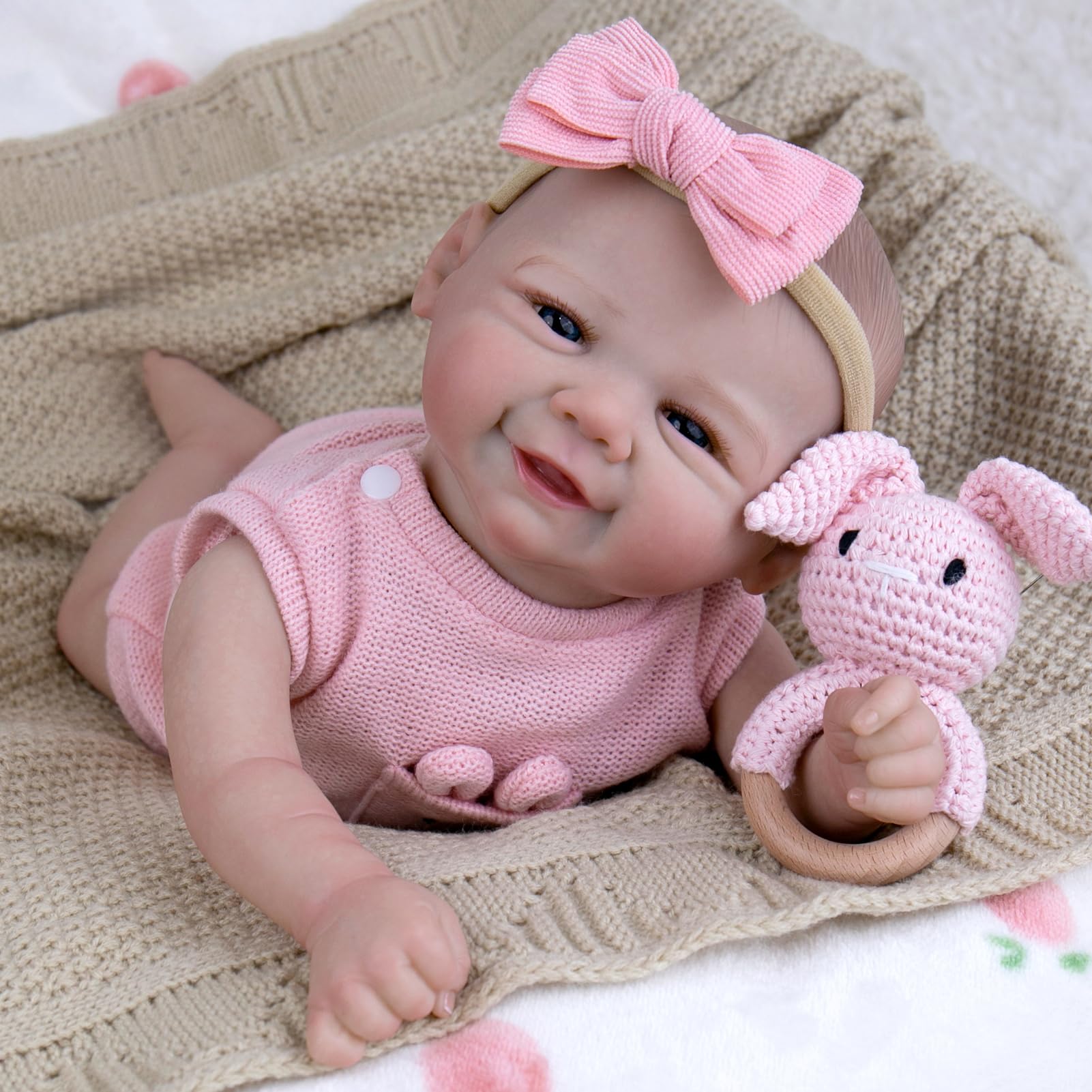Aori reborn doll weighted body 20-inch feel for comforting hugs and nurturing role-play