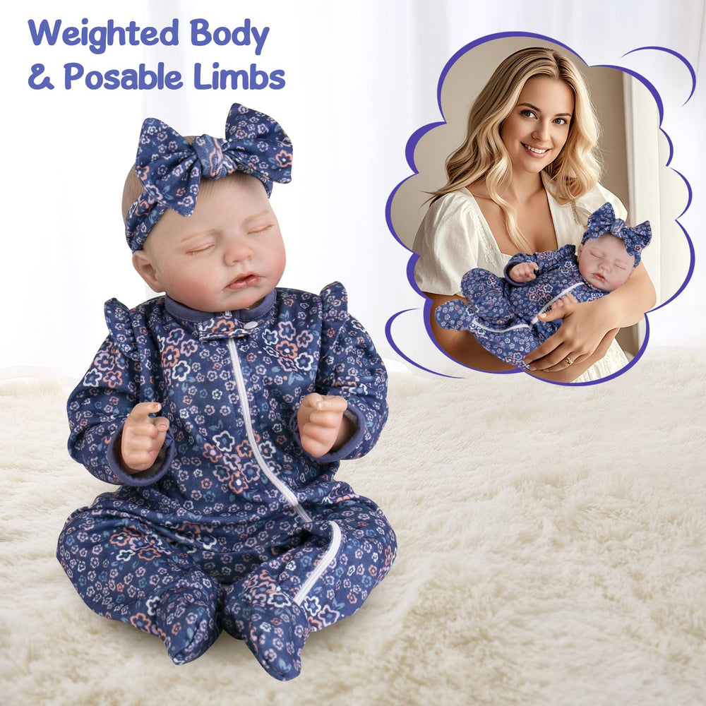Aori soft body doll with poseable head and limbs for versatile play