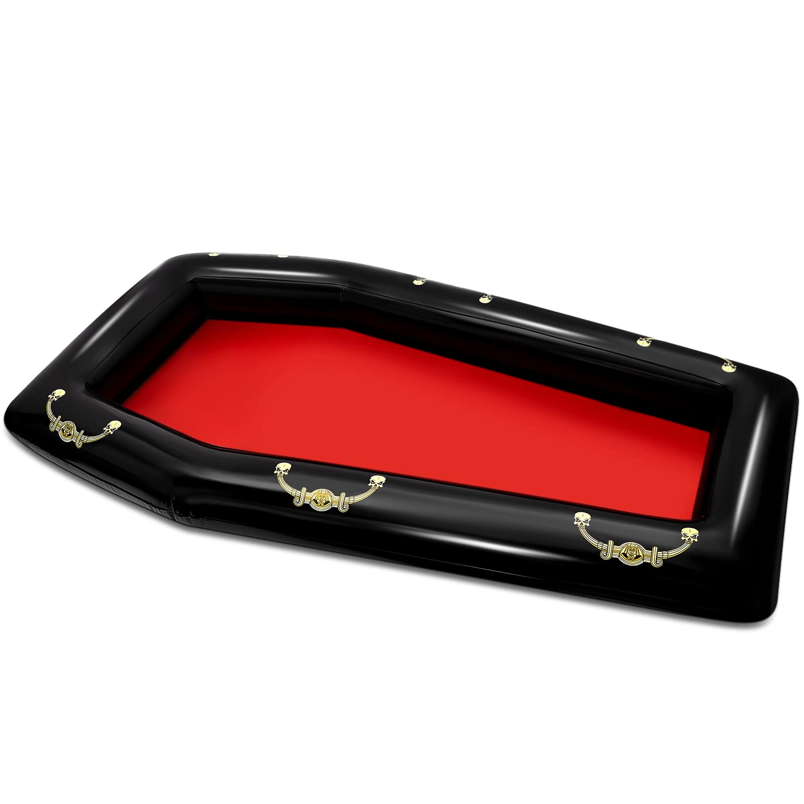 Aoriher 52-inch coffin cooler floats for pool parties.