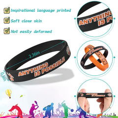 Aoriher basketball silicone bracelets in white for stylish game day wear