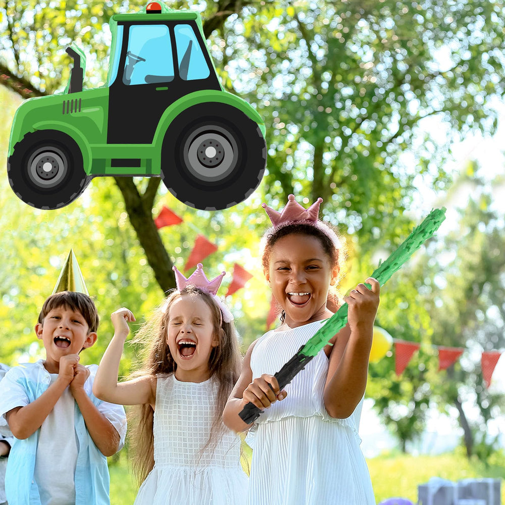 Aoriher bulldozer pinata large capacity — plenty of room for candy and small toys.