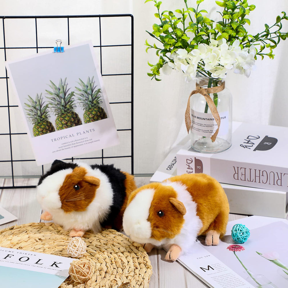 Expressive facial details on the Aoriher guinea pig plush inspire imaginative play.