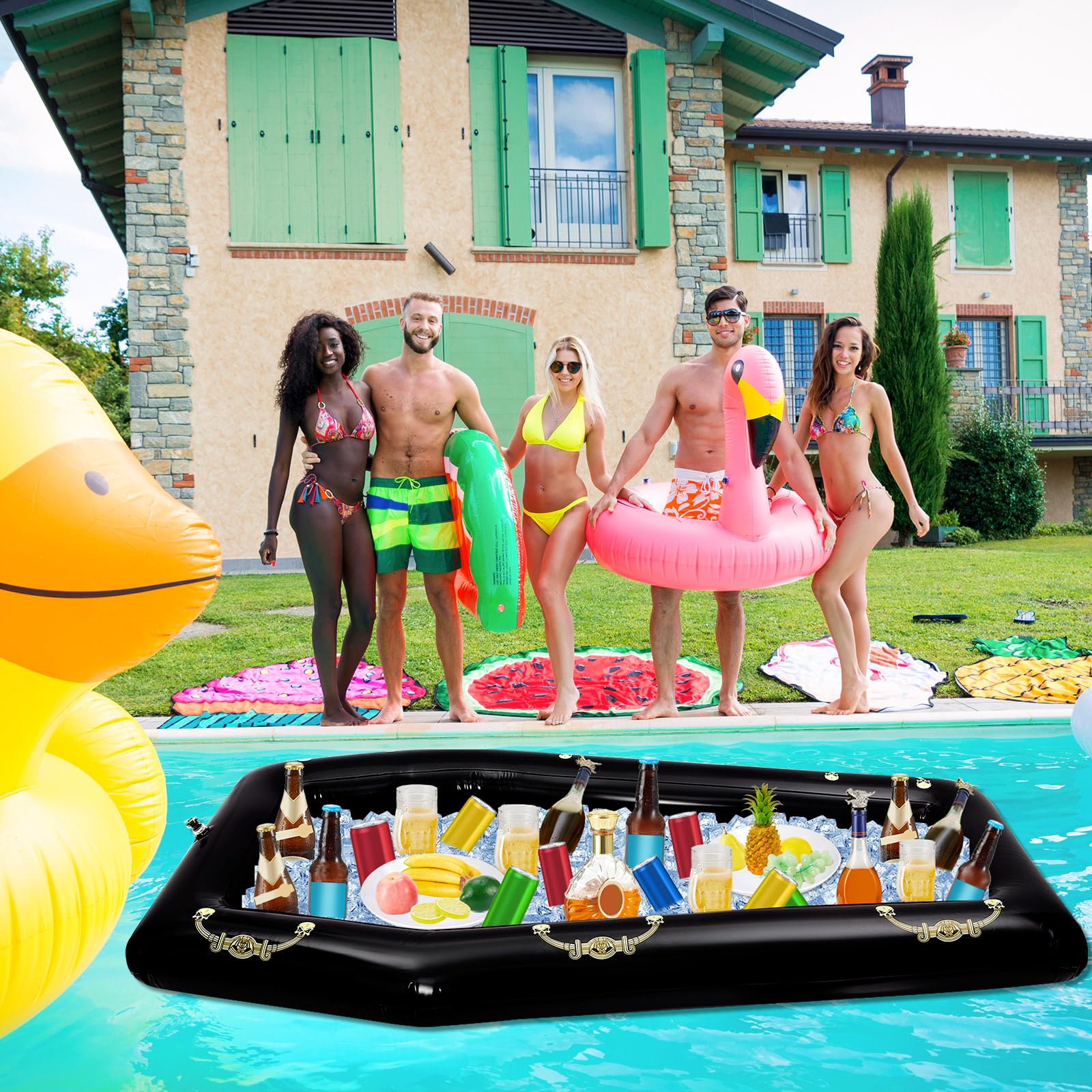 Aoriher coffin cooler serves as a portable beverage chiller for drinks and ice.