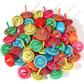Aoriher colorful wooden spinning top, 24-piece set, ideal party favors and sensory play.