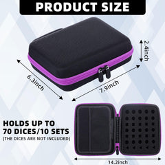 Aoriher dice case interior cushions protect dice during travel and play