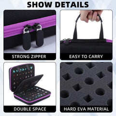 Aoriher dice case portable handle makes carrying easy for on-the-go games