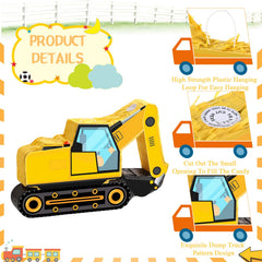 Aoriher excavator pinata top opening shows easy candy filling access.