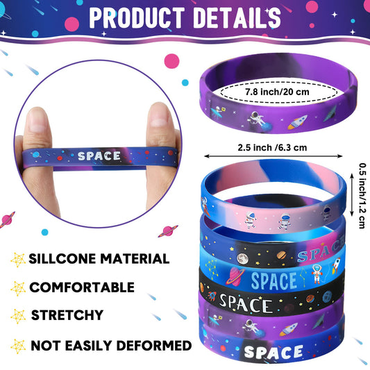 Aoriher space party bracelet with planet motif for fun group activities