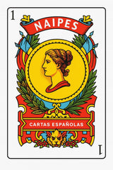 AosBet Barajas Espanolas card face detail aids quick recognition.
