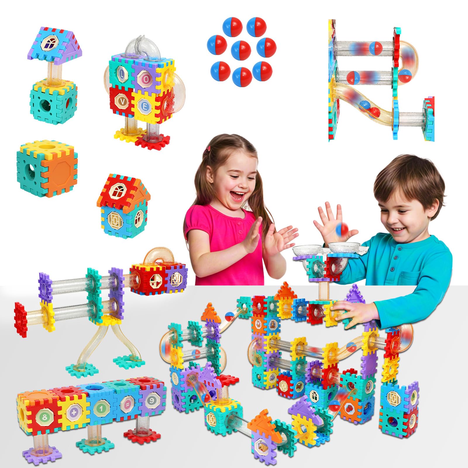 AOSITE Marble Run assembly demonstrates versatile building options for creativity and problem solving.
