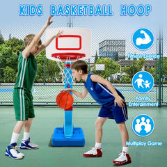 AOSPHYS height-adjustable hoop supports growing play from ages 1–6