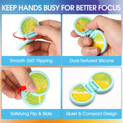 AOSTEONG camouflage fidget pack shot highlights colors for study breaks