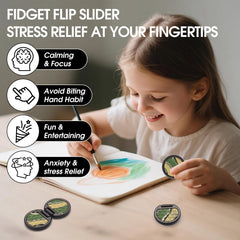 AOSTEONG fidget slider camo portable design fits pockets for on-the-go stress relief
