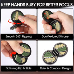 AOSTEONG fidget slider camo textured bumps highlight tactile stimulation for focus