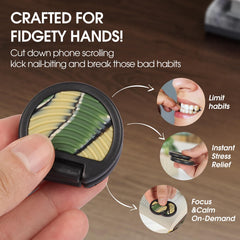 AOSTEONG fidget slider camo two-sliders action demonstrates versatile fidgeting for concentration