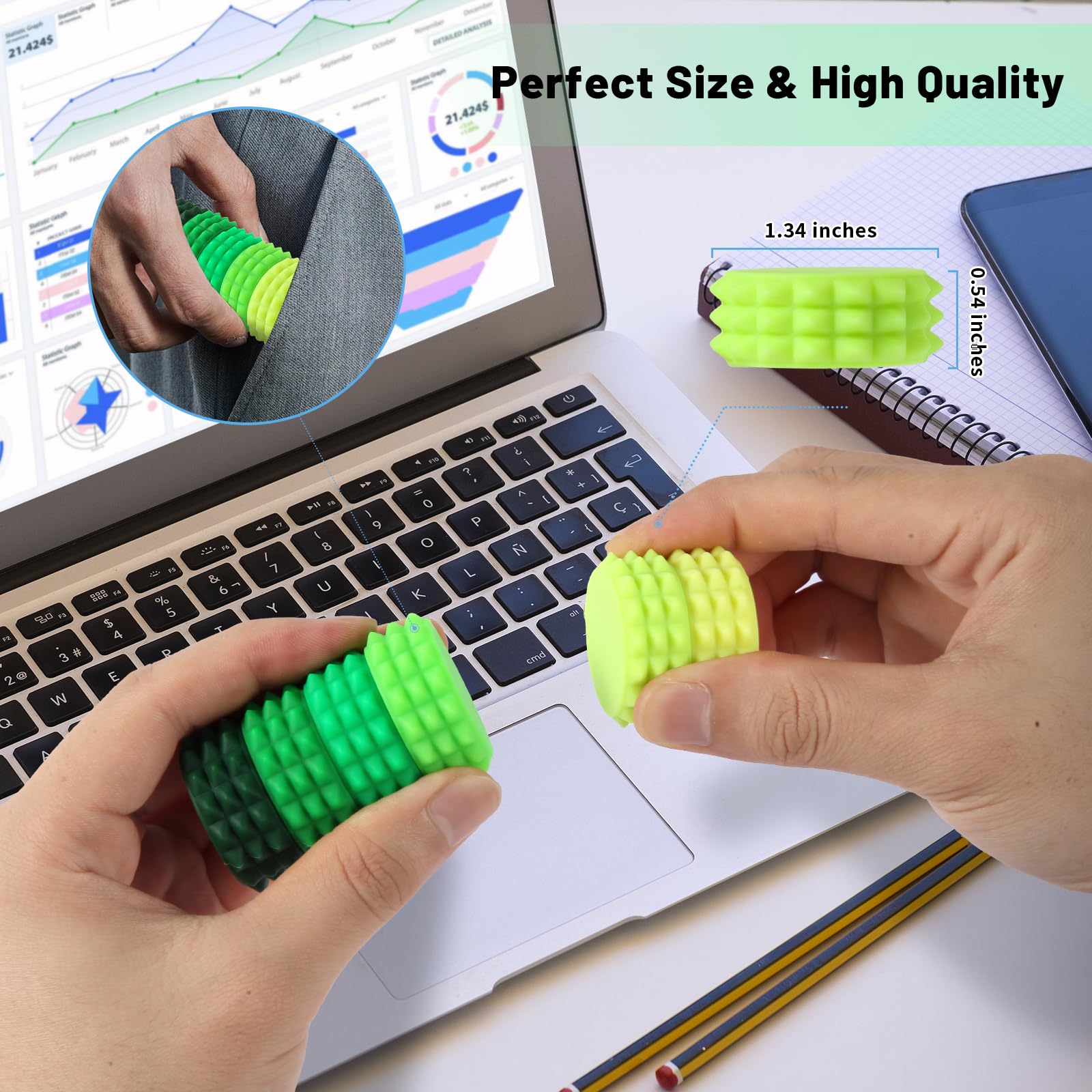 AOSTEONG silicone spikes detail highlighting tactile texture