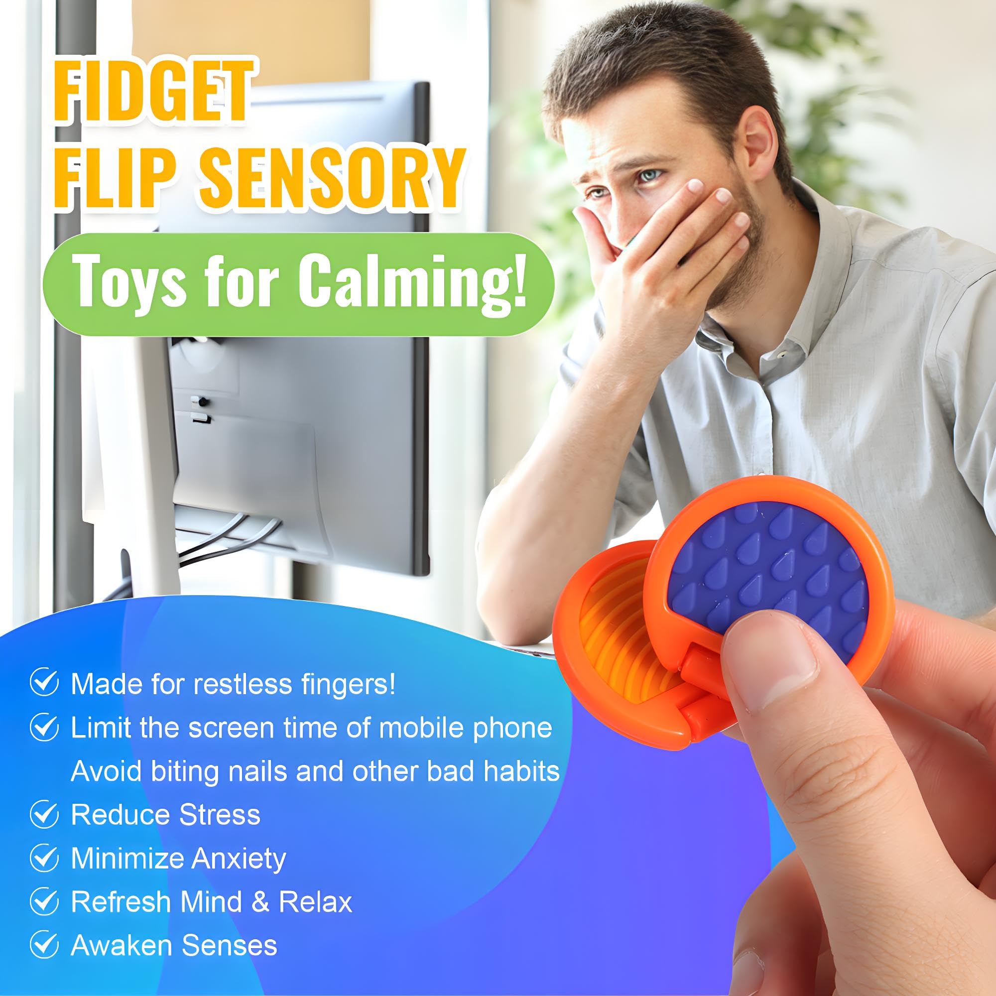 AOSTEONG fidget slider offers anxiety-relief possibilities during busy workdays.