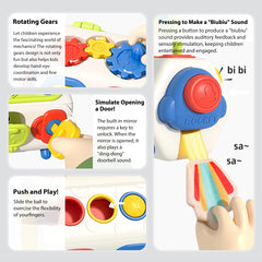 AotBlcer Busy Cube windmills spin for engaging visual tracking.
