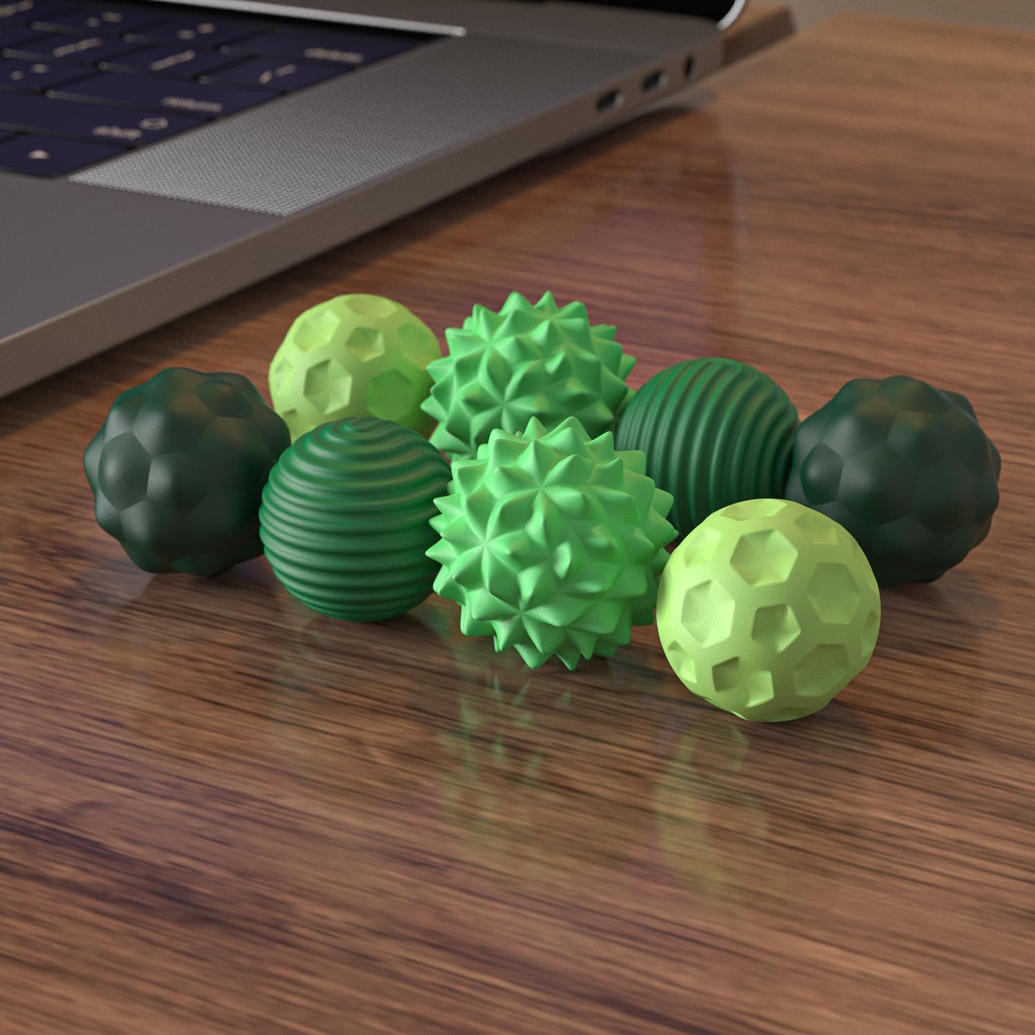 AotBlcer fidget magnets on desk offer mood enhancement via tactile play.