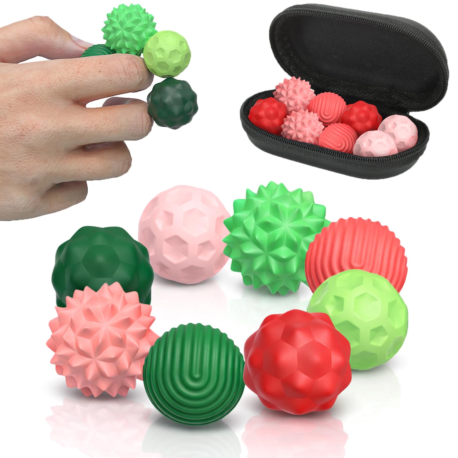 AotBlcer Magnetic Sensory Balls on a desk aiding focus during work.