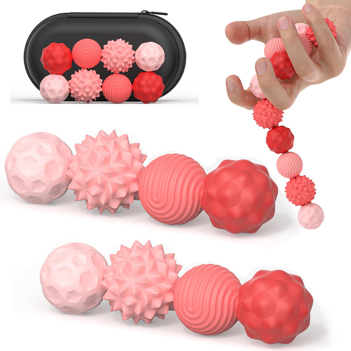 AotBlcer silicone fidget ball with central magnet improves focus during work.