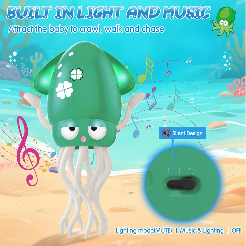 AOTIBO octopus toy green obstacle-sensor guiding smooth play