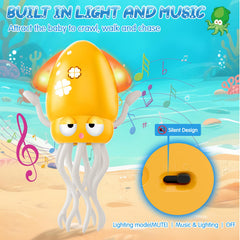 AOTIBO octopus with fishing rod inviting pretend fishing and imaginative fun