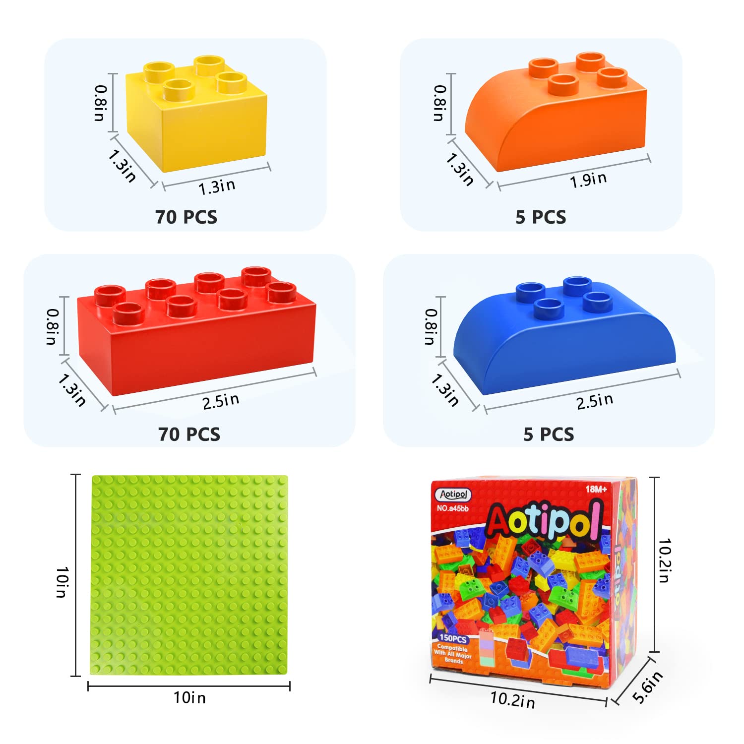 Storage friendly packaging helps with quick cleanup after play.