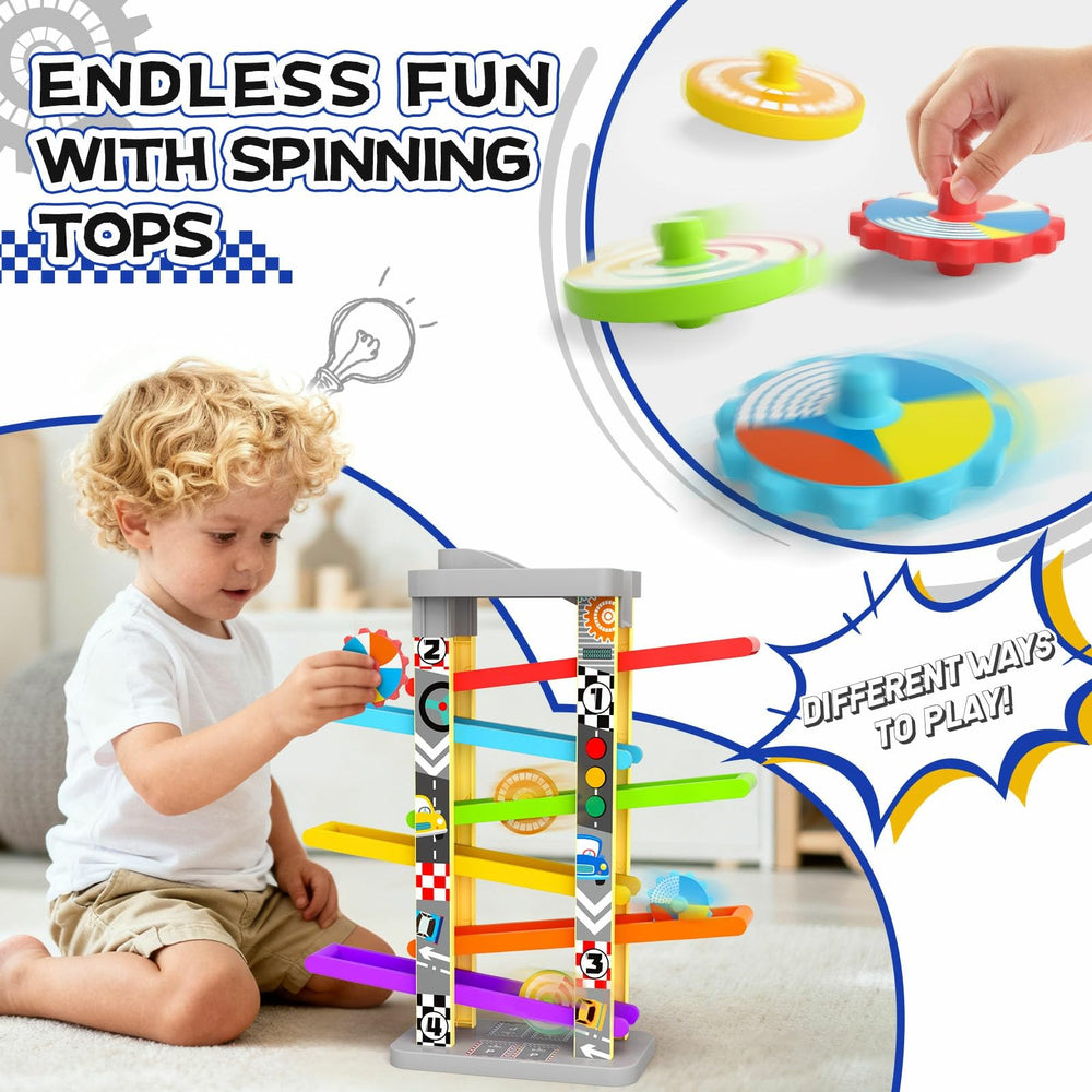 Aotipol hollow ramps showcase vibrant colors for racing and problem-solving play