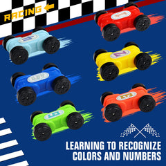 Aotipol ramp racer for two kids encouraging turn-taking and sharing.