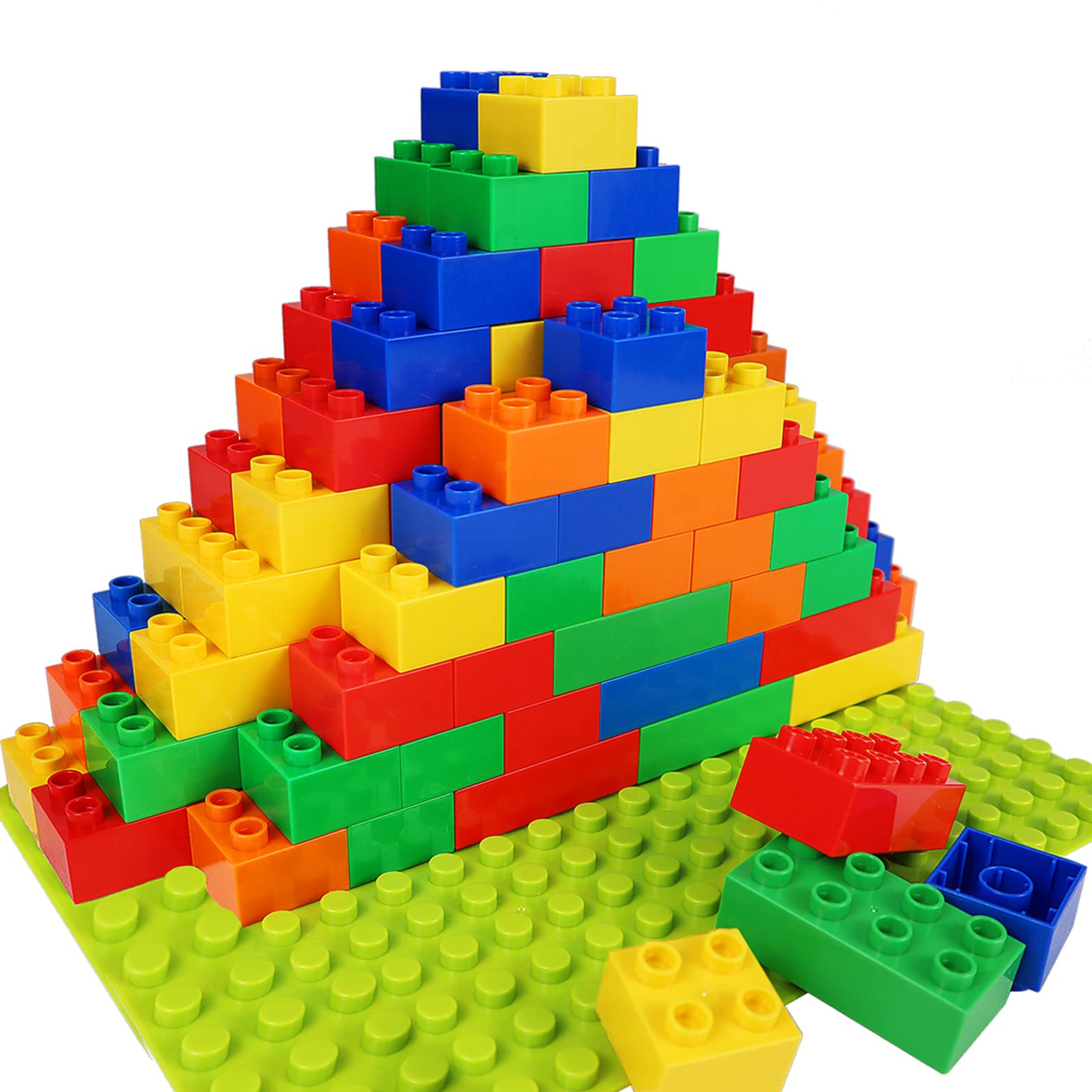 aotipol square bricks 75-piece set promotes creative building and hand-eye coordination