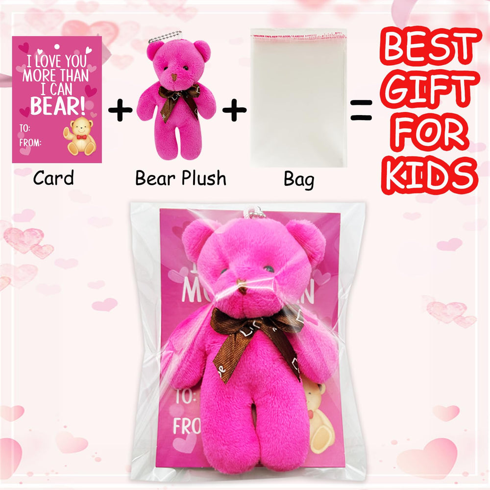 AouEtnay valentines cards with hearts pairing with bears to boost gift-giving moments.