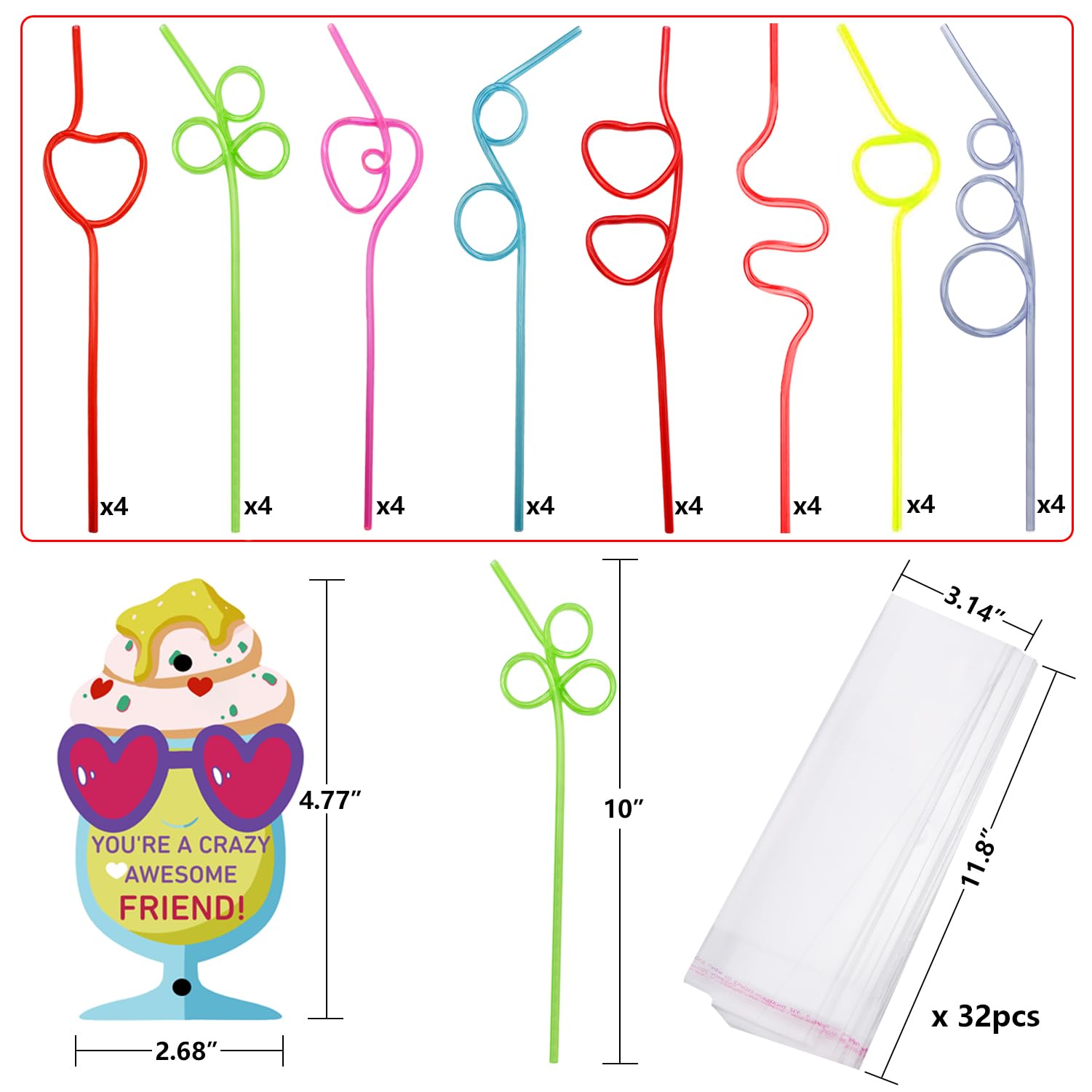 AouEtnay valentines cards with ice cream themes for exchanges.