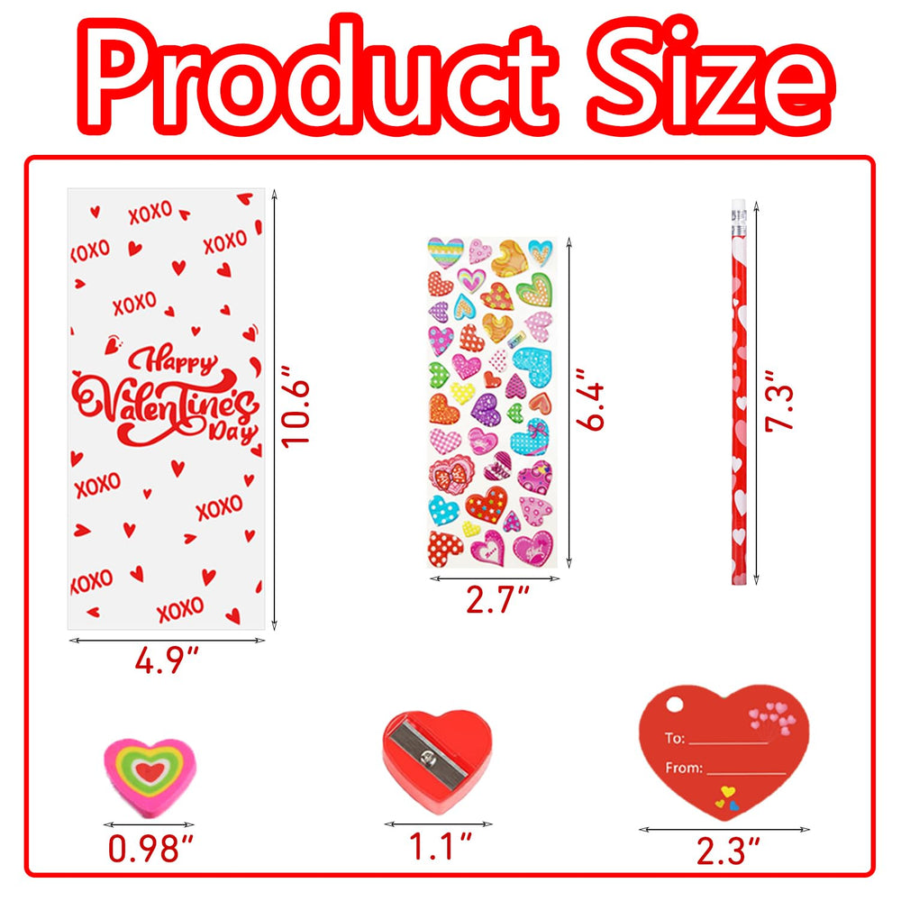 AouEtnay heart cards provide space to write messages and friendships.