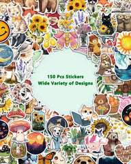 AOWDIAO flower and plant stickers brighten journals and craft projects.