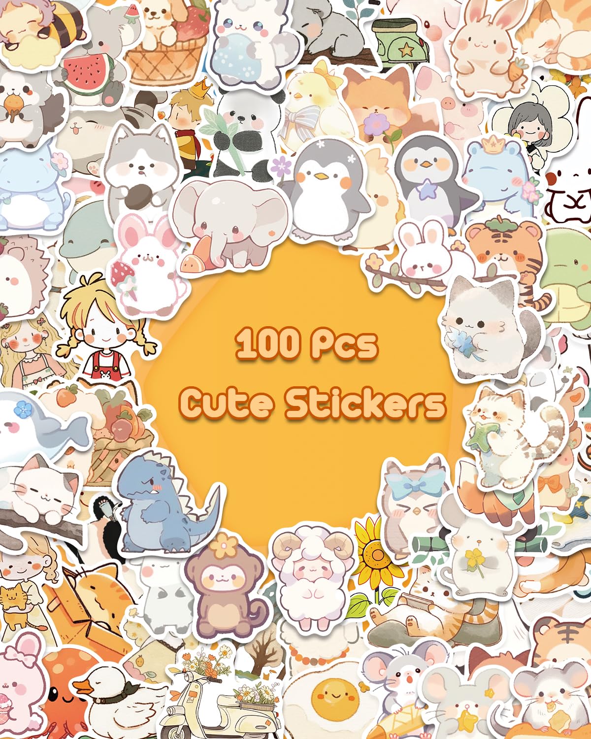 AOWDIAO thick vinyl stickers with durable, waterproof finish for daily use.