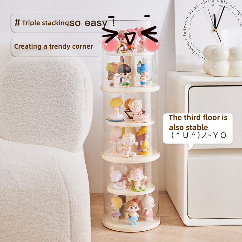 AOWIS dust-proof doll display cabinet protects collections from dust and UV exposure.