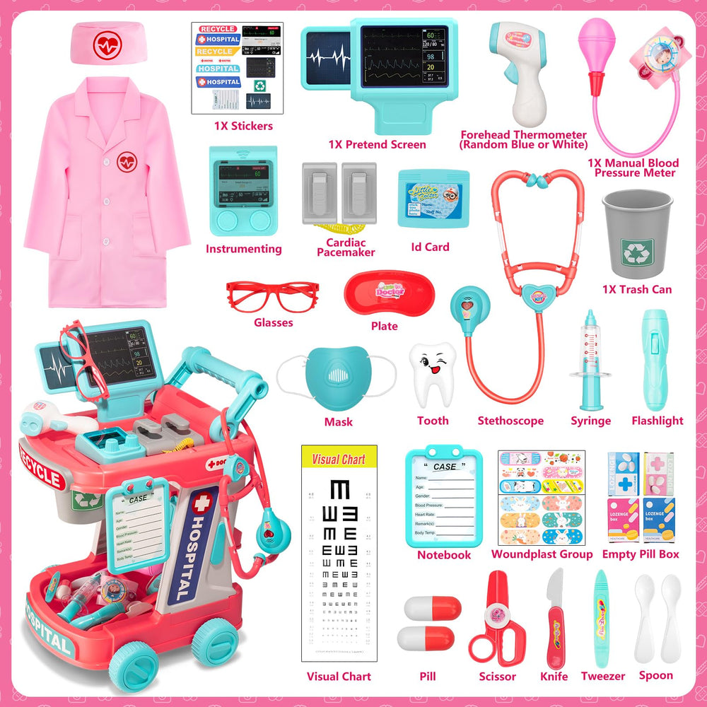 Aowjoy Doctor Costume Glasses complete a believable dress-up experience.