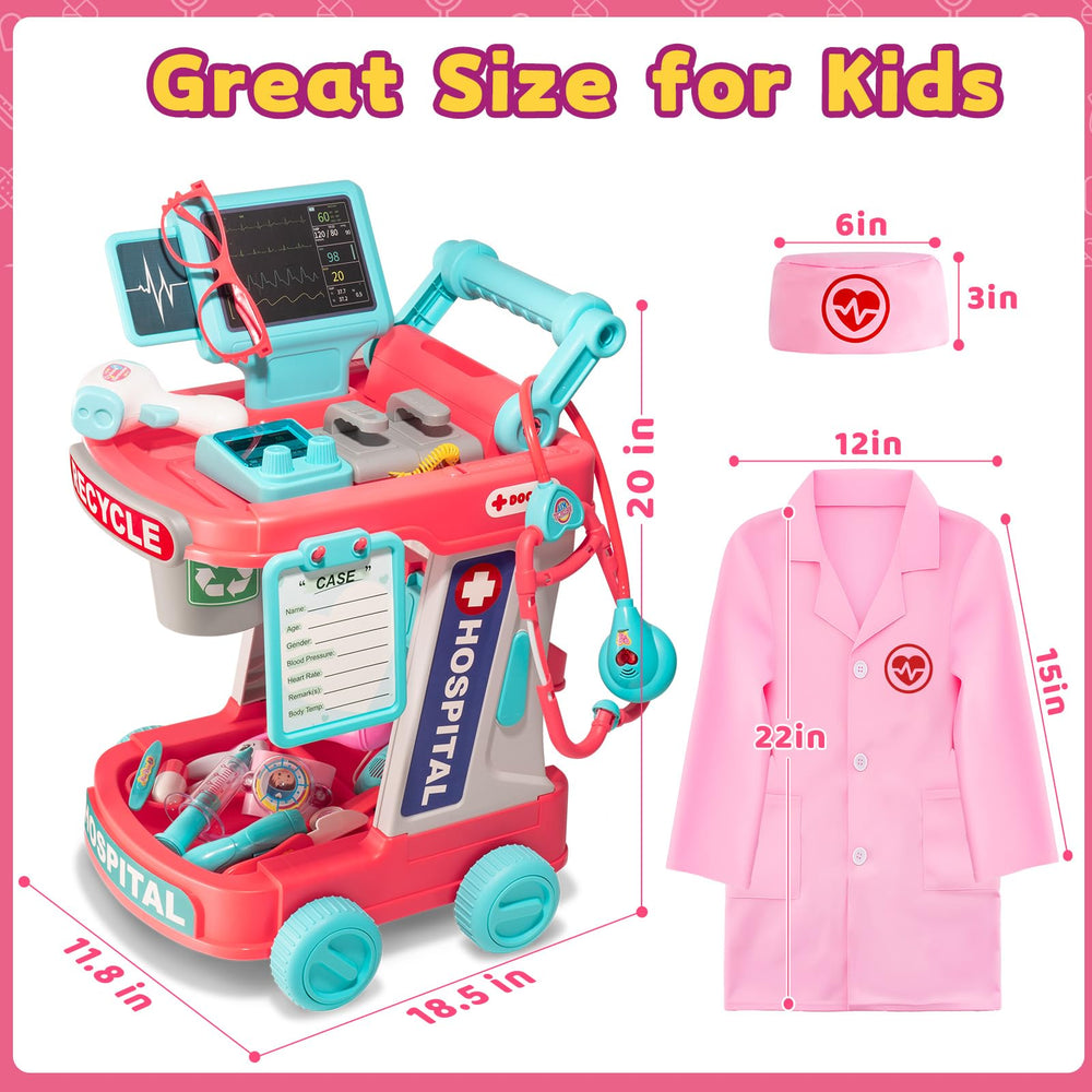 Aowjoy Stethoscope with Lights enhances realistic doctor role play at home.