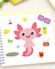 Aowplc Axolotl Make-a-Face designs show party favor ideas for events