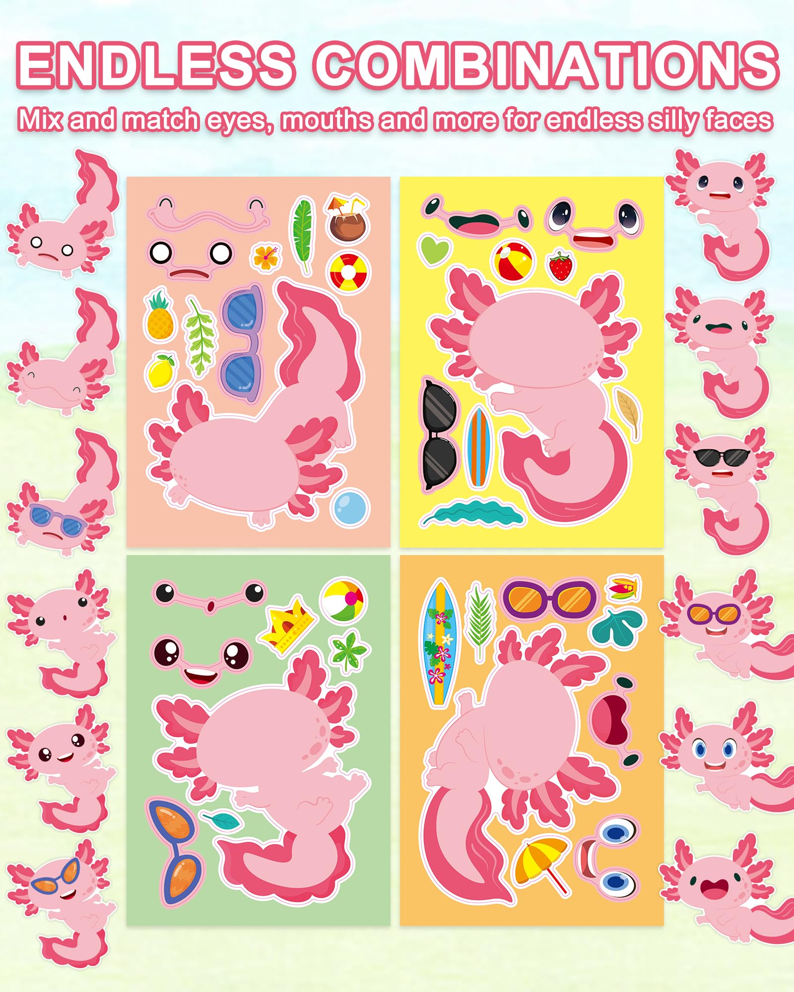 Aowplc Axolotl Make-a-Face set is easy and mess-free for kids