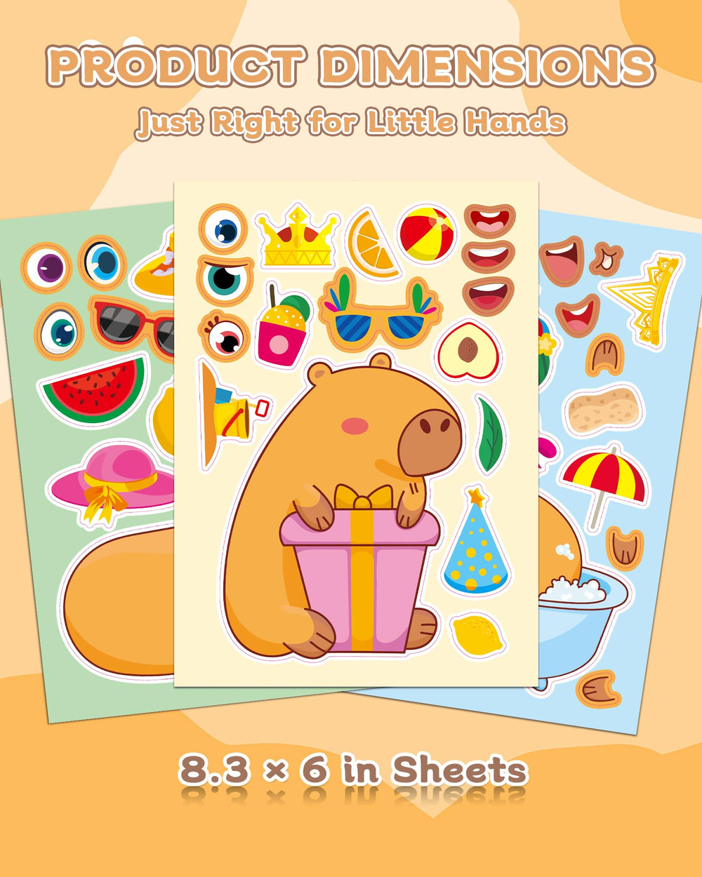 Aowplc Capybara Make-a-Face vinyl is non-toxic and durable.