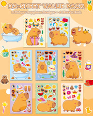 Aowplc Capybara Make-a-Face accessories for invitations and banners.