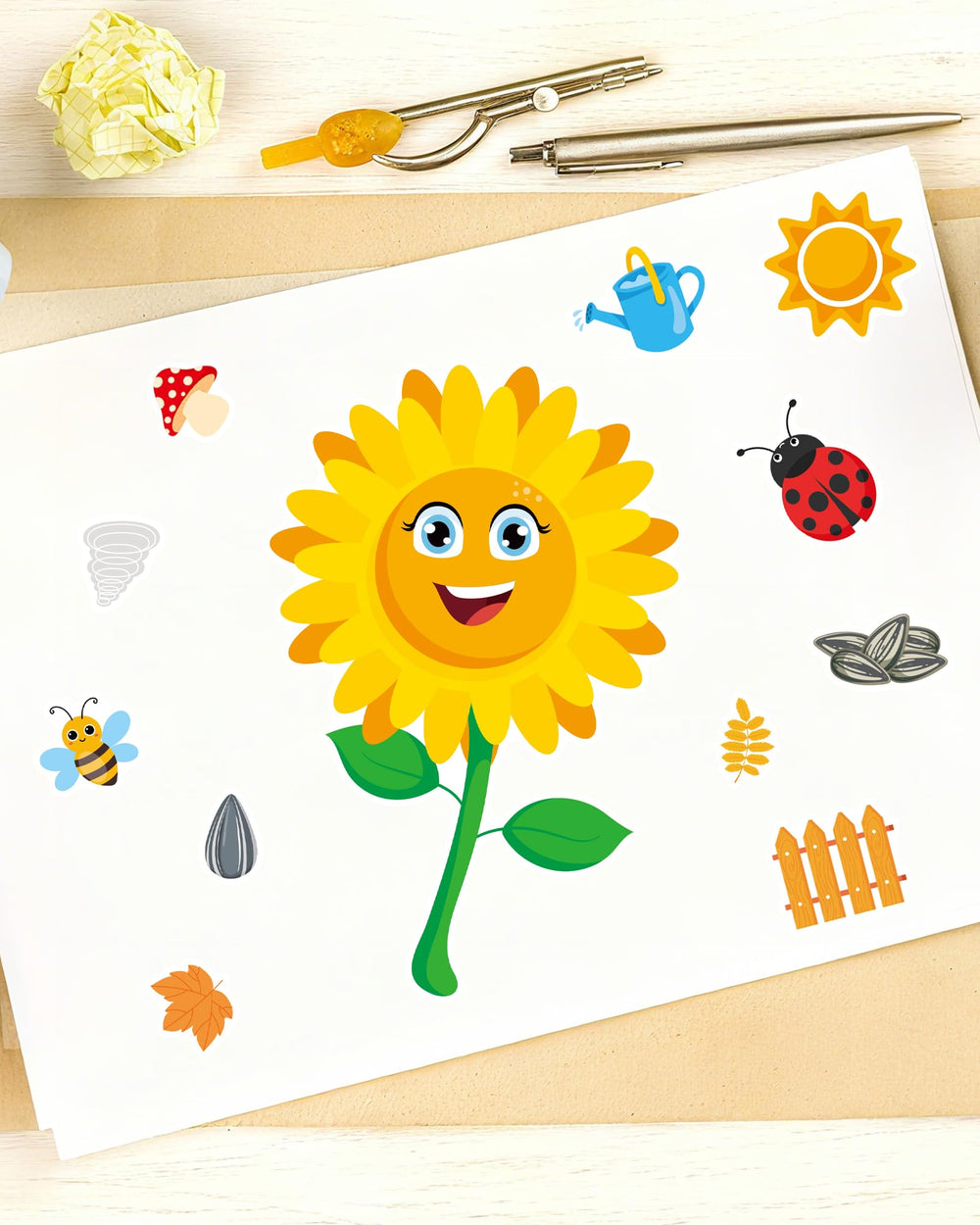 Aowplc classroom set: durable, non-toxic stickers ideal for rewards and autumn-themed lessons.
