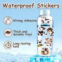 Aowplc cow stickers 2-2-5-inch-die-cuts quick to apply.