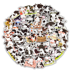 Aowplc cow stickers 50-unique-designs for bottles and laptops.