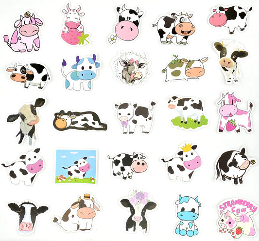 Aowplc cow stickers laptop designs add personality to laptops and water bottles.