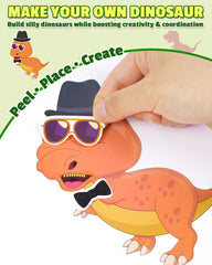 Aowplc dinosaur stickers eyes and accessories for mix-and-match creativity.